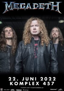 Megadeth - Komplex 457 Zürich (Plakat) 2022