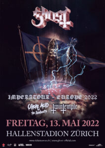 Ghost - Hallenstadion Zürich 2022 (Plakat)