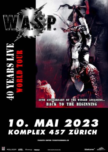 W.A.S.P - Komplex 457 Zürich 2023 (Plakat)