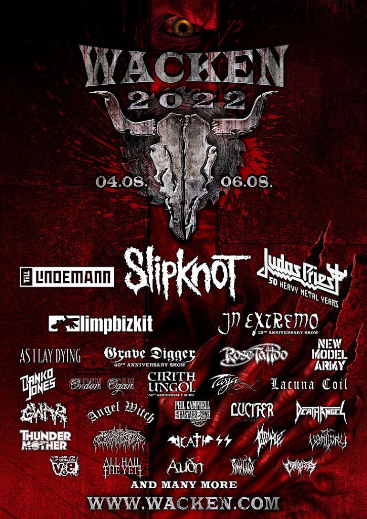 Wacken Open Air 2022 Slipknot, Judas Priest, Avantasia, Arch Enemy u