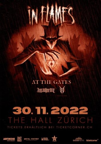 In Flames - The Hall Zürich 2022 (Plakat)