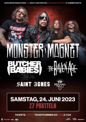 Monster Magnet - Z7 Pratteln 2023 Plakat