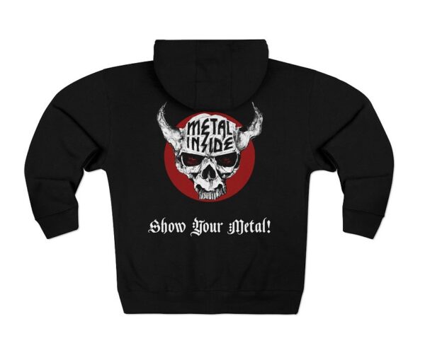 Show Your Metal Hoodie Zipper - red back