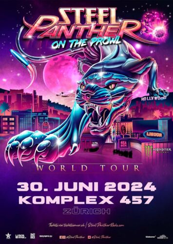 3x2 Eintritte - Steel Panther - Komplex 457 Zürich, 30.06.2024