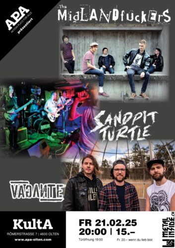 The Midlandfuckers, Vagante, Sandpit Turtle - Kulta Olten 2025