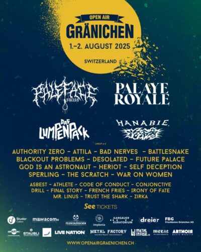 Open Air Gränichen 2025 - Flyer neu