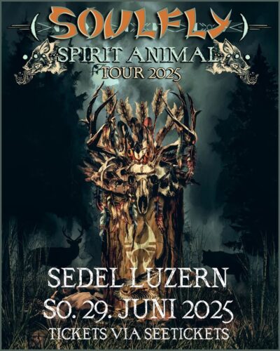 Soulfly - Sedel Luzern 2025 - Plakat