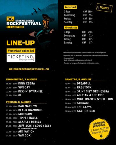 Brienzerse Rockfestival 2025
