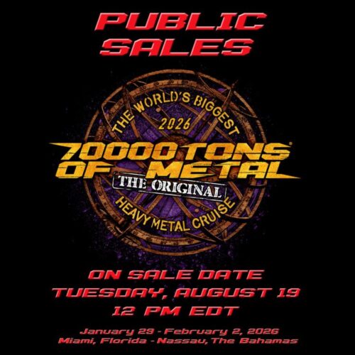 70'000 Tons of Metal 2026 - öffentlicher VVK