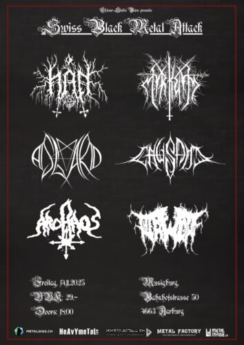 Swiss Black Metal Attack - Musigburg Aarburg 2025 - Asgard, Hån, Myrkvid u.a.