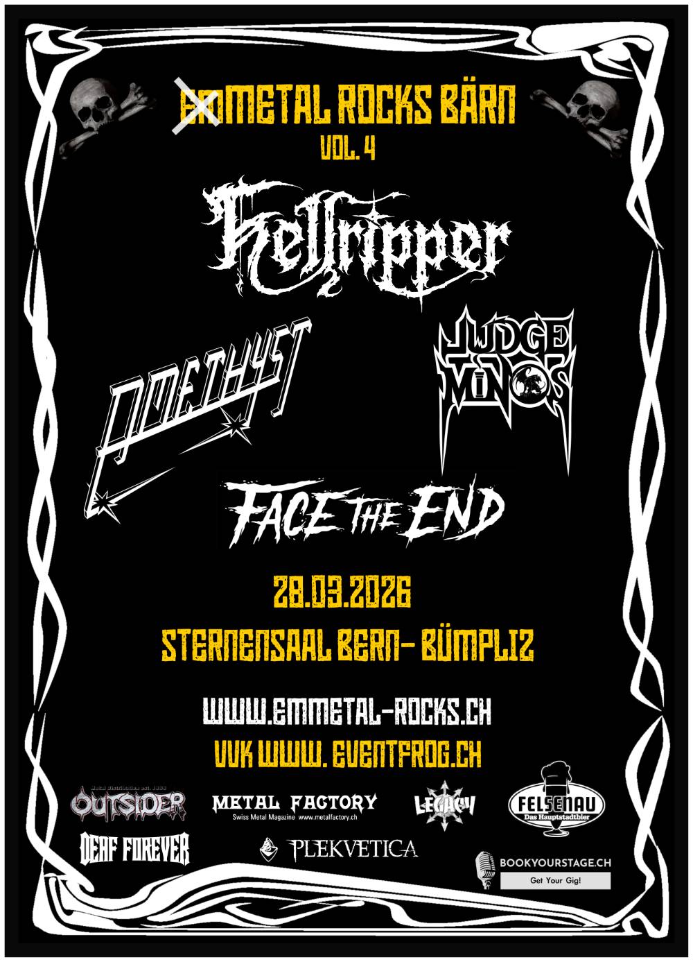 Metal Shop Rocks emMetal Rocks 2026 – Hellripper, Amethyst u.a. ϟ Metalinside