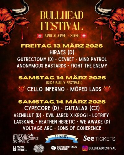 Bullhead Festival - Konzerthaus Schüür Luzern 2026