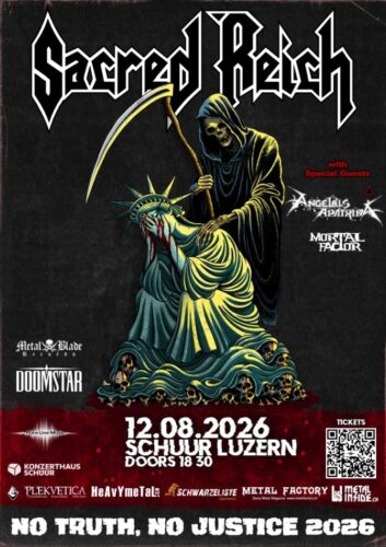 Sacred Reich, Angelus Apatrida, Mortal Factor - Konzerthaus Schüür Luzern 2026