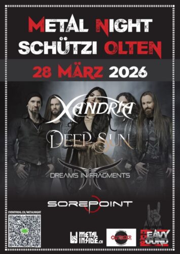 Xandria, Deep Sun, Dreams in Fragments, Sore Point - Schützi Olten 2026