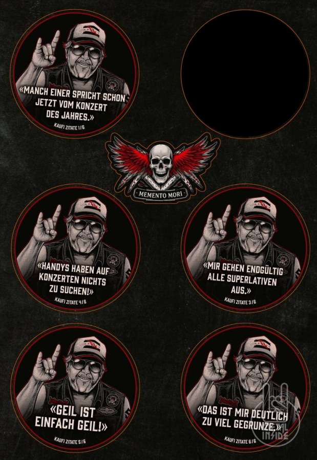 Kaufi Sticker 5er Set mit Sprüchen – Bild 2