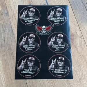 Kaufi Sticker 6er Set mit Sprüchen