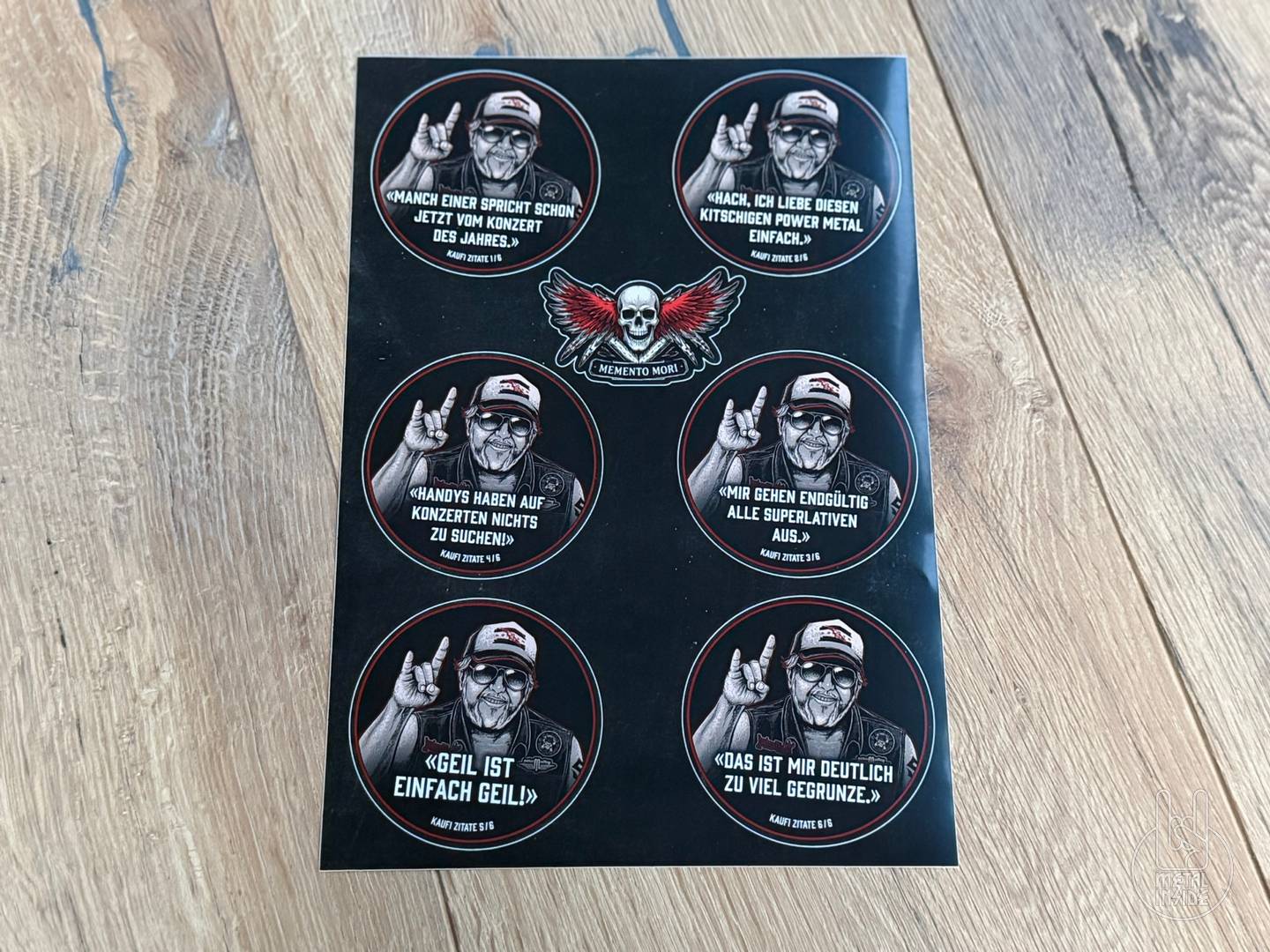 Kaufi Sticker 6er Set mit Sprüchen