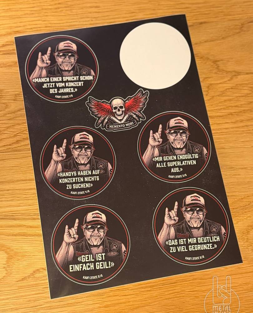 Kaufi Sticker 5er Set mit Sprüchen